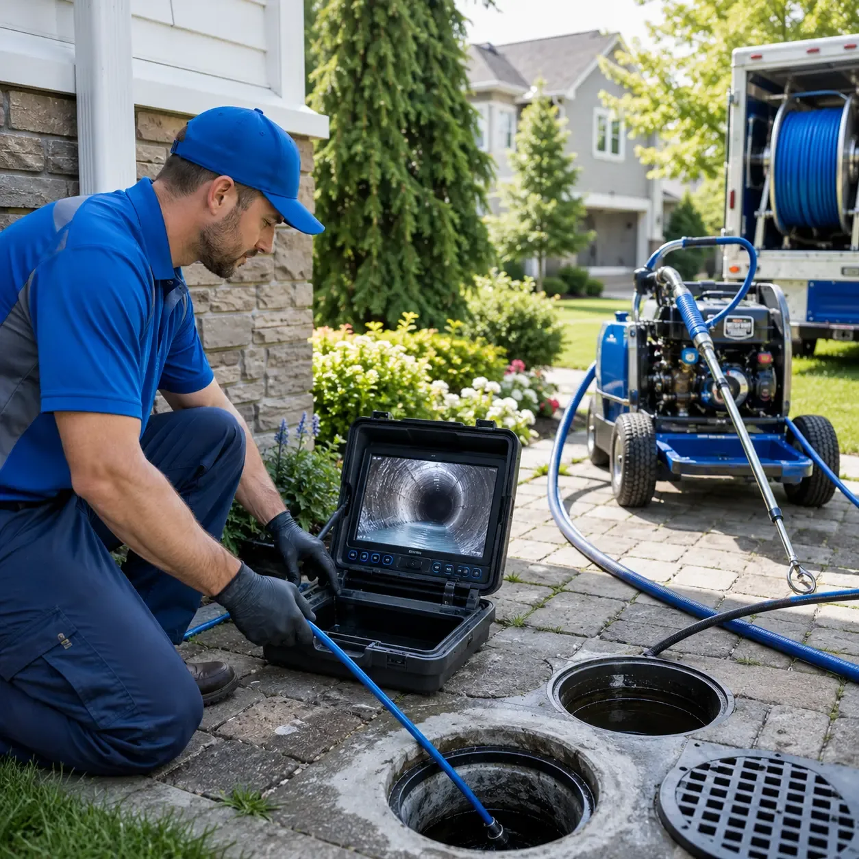 Outdoor drain cleaning professionals serving Sheboygan, WI